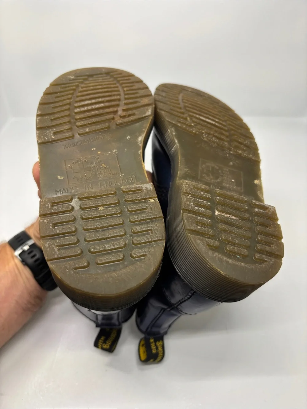 Dr. Martens Made in England 1460 Navy Blue 8-Eye Boots Kids 13